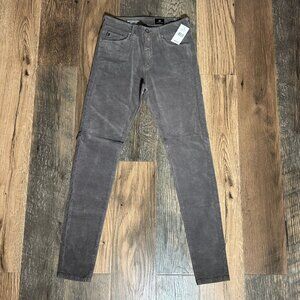 Adriano Goldschmied The Farrah High Rise Skinny Gray Corduroy Jeans Size 27 NWT